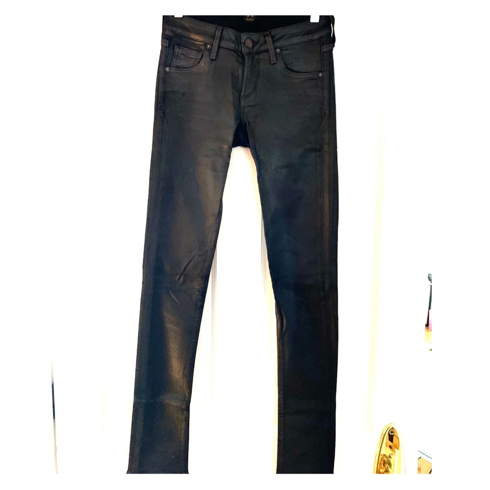 Citizens of Humanity Black Coated Skinny Jeans